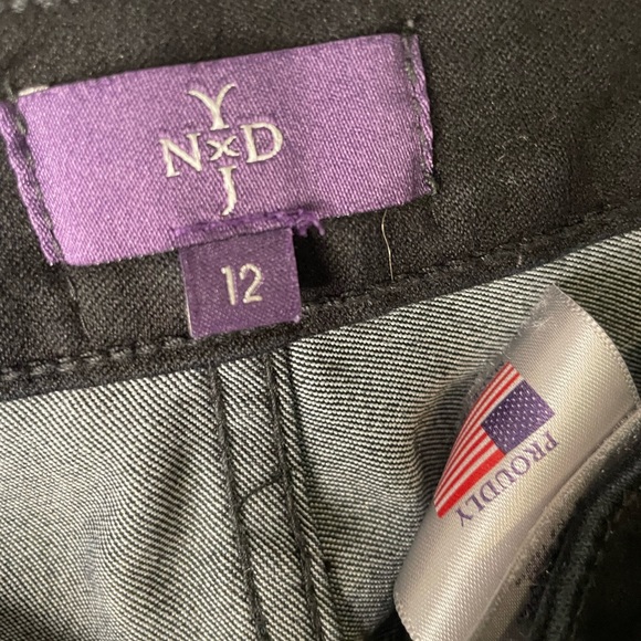 NYDJ Not Your Daughters Jeans Womens Size 12 Straight Leg Mom Jeans Black 3082 - Picture 4 of 9